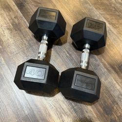 40 lb Dumbbells 