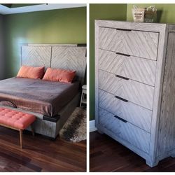 Bedroom Set - King Bed, Headboard, Chest