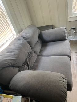 Dark grey couch set