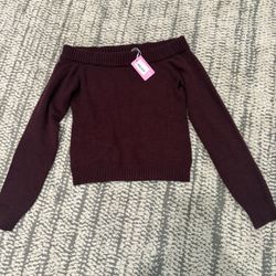 Edikted Off Shoulder Knit Top