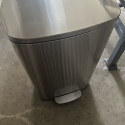 Brushed Stainless Steel 50 Liter Trash Can