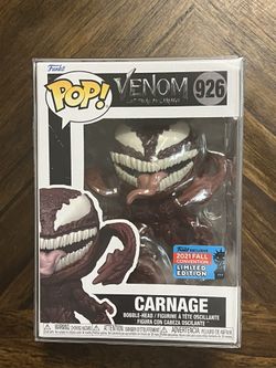 Funko Pop! Venom #926 Carnage 2021 Fall Convention Limited Edition 