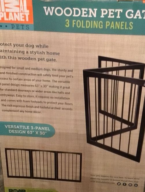 Wooden Folding Pet Gate