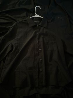 Love poem black button up shirt personally cropped it size s