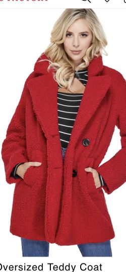 GUESS - OVERSIZED TEDDY COAT