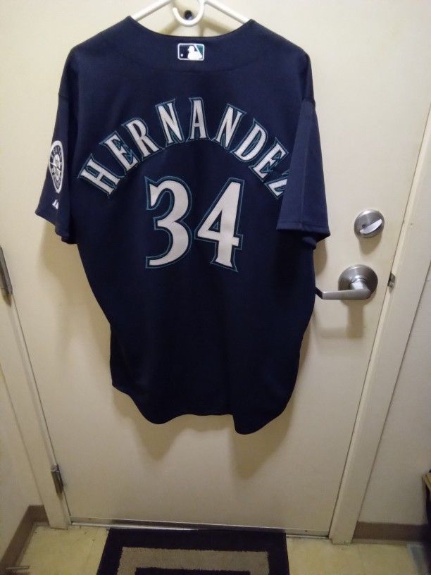 Majestic Authentic Seattle Mariners Felix Hernandez Jersey. Size 48/XL
