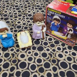 Vintage Empire Illuminated Child Nativity Set