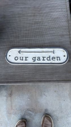Our Garden Sign