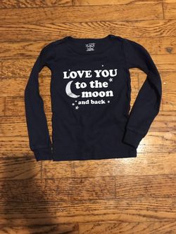 3T blue cotton pajama shirt