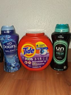 Tide pods and scent beads