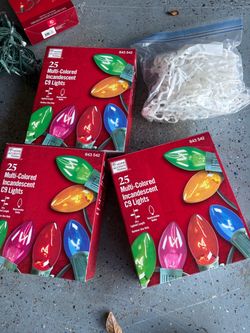 Home Accents Holiday C9 Multi-Color Lights 3-Pack