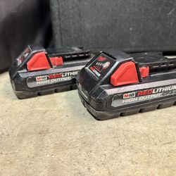 Milwaukee M18 CP3.0 Battery Set — $80 Firm