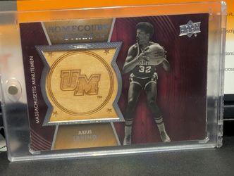 Upper Deck Julius Erving Homecourt Stars Wooden Floor Relic Card