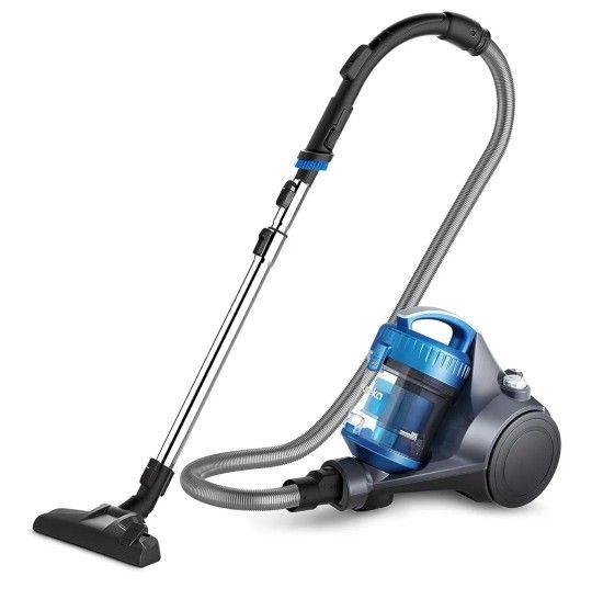 ( New ) Eureka WhirlWind Bagless Canister Vacuum Cleaner, Lightweight Vac for Carpets and Hard Floors, Blue 