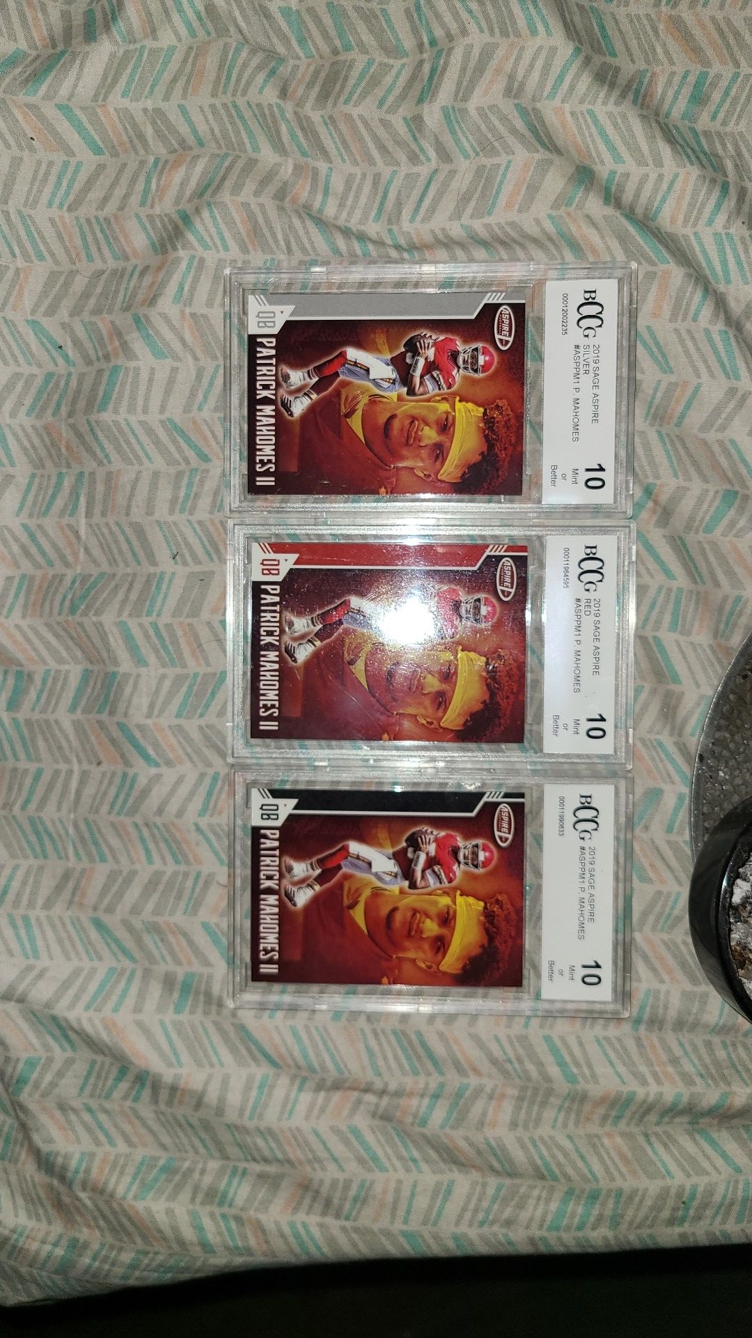 Showtime Pat Mahomes GEM MINT 10 $20 each or 3 for 55