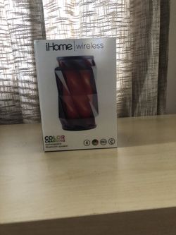 IHome color changing wireless rechargeable Bluetooth speaker