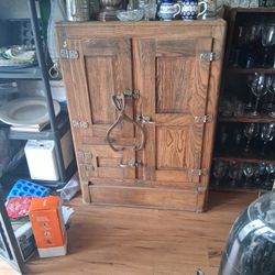 Antique Ice Box Refigerator
