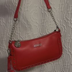 Ed Hardy Red Shoulder Bag