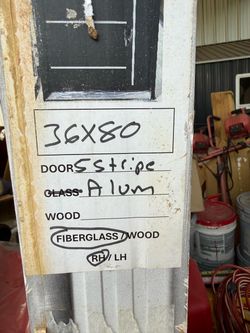 36” exterior door