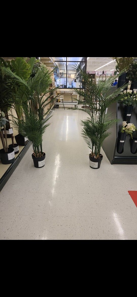 Artificial Tropical Palm Trees – Set of 2 (6ft