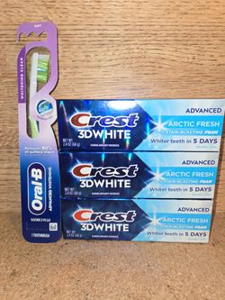 Crest 3D White & Oral-B Bundle