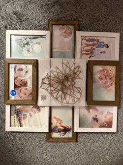 Family portrait heart frames