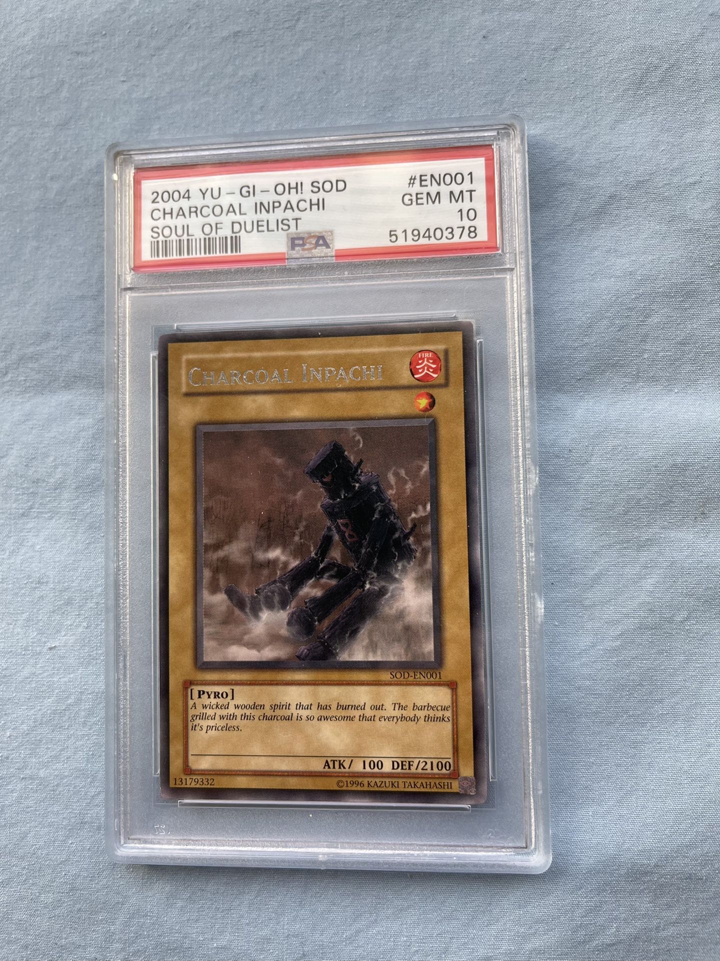 2004 Yugioh Soul Of The Duelist Charcoal Inpachi SOD EN001 PSA 9 POP -  greenwatershopping.com