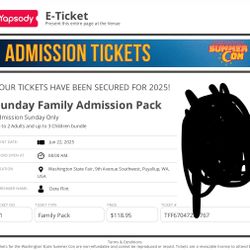 Summer Con Ticket