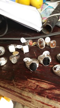 Sterling silver mens rings