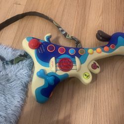Musical Dog Shaped Toy Guitar With Strap For Kids