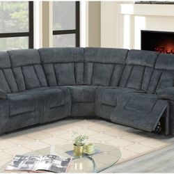 POWER MECHANISM & USB CHARGER UPHOLSTERY CHENILLE GREY NEW IN BOX ☎️ 1714586,2564