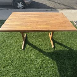 Heavy Solid Wooden Dining Table