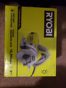RYOBI 4inch Held Tile Saw 