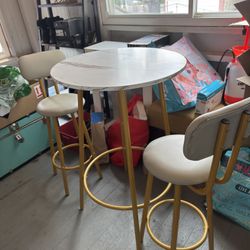3 Piece Bar Height Table And 2 Chairs