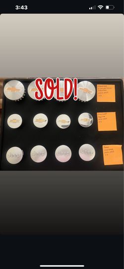 Chevrolet, Jeep & Dodge OEM Center Caps