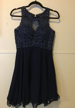 Navy blue cocktail dress