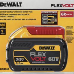 Brand New Dewalt FLEXVOLT 20V/60V 9.0Ah Lithium-ion Battery