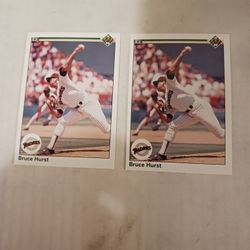 1990 Bruce Hurst Error Card