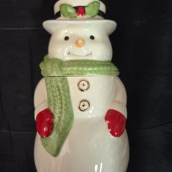 Lenox Snowman Cookie Jar
