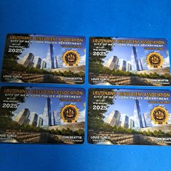 2025 NOVELTY NYPD NYC LBA LIEUTENANTS BENEVOLENT ASSOCIATION COURTESY CARD  (4)