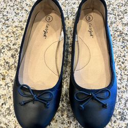 CAT & JACK BLACK GIRLS FLATS