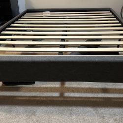 Queen Grey Bed Frame 