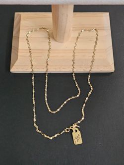 14k gold necklace 22 inch