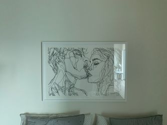 Kiss art (only selling the art - not framed)
