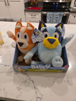 BRAND NEW PLUSH BLUEY CHARACTER 12" & PLUSH BINGO 10" SEE DESCRIPTION