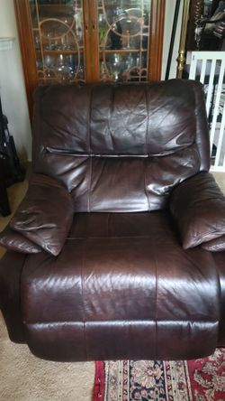 Brown Leather Recliner