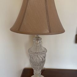 Glass Lamps Pair 
