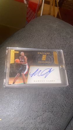 Marcus Camby Private Signings Auto Basketball Card