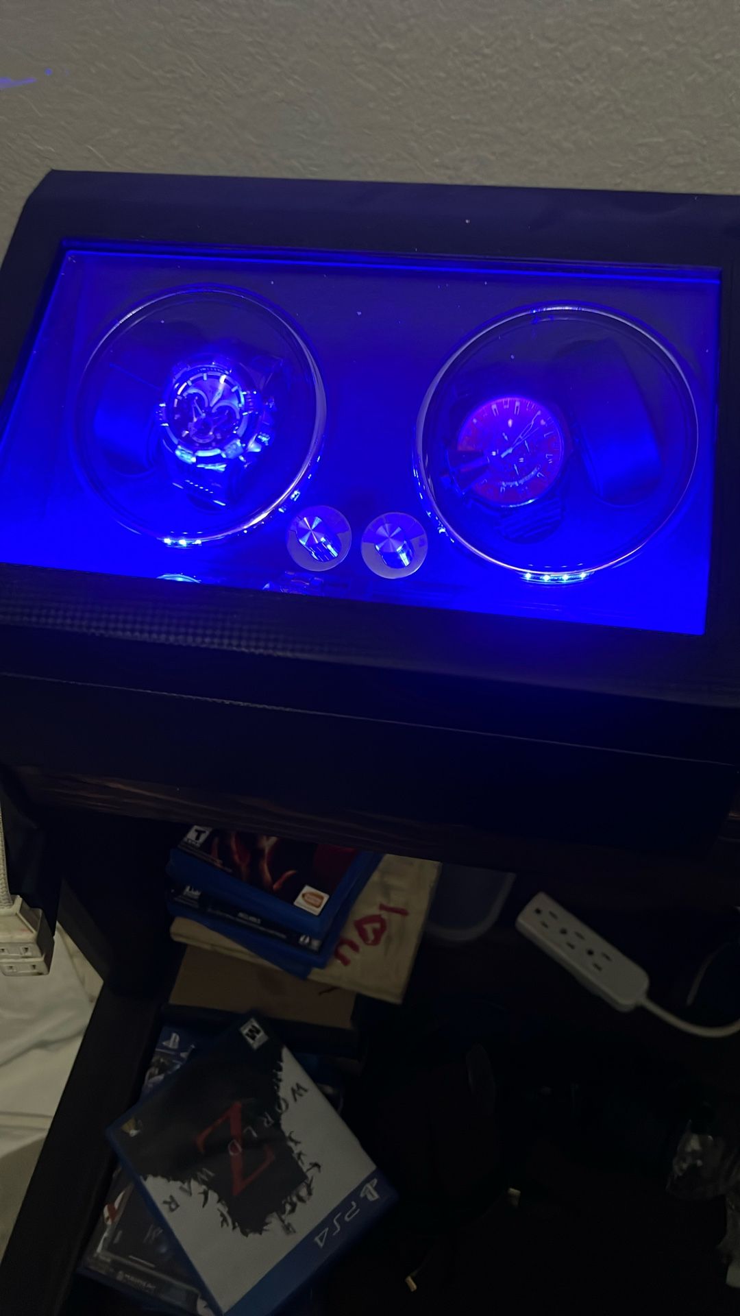 Watch Display With Led Lights