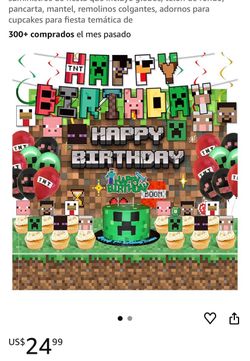 Minecraft birthday set